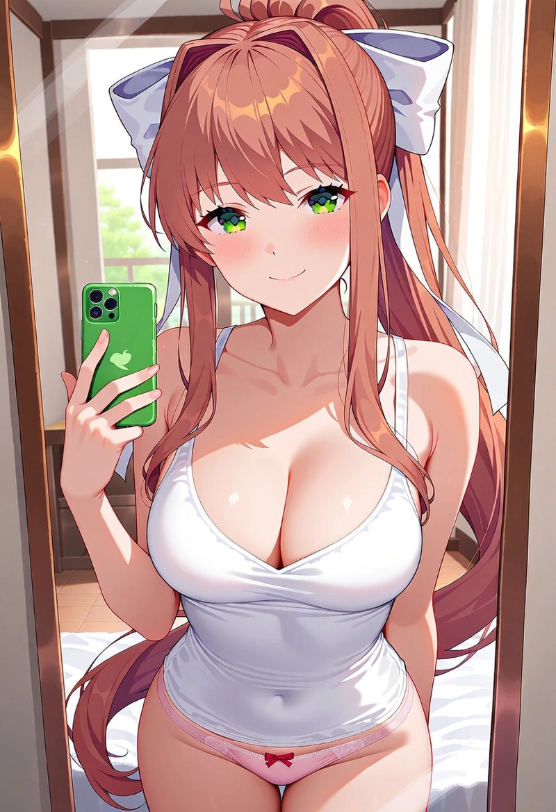 Ảnh Monika hentai đứng pose bikini nóng bỏng 